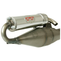 exhaust system LeoVince TT for SR50, Nitro, Aerox, F15 LV4039 fitting for Aprilia SR RacingHorizontaler Zylinder 50 MZL10 1999, 4,5 PS, 3,3 kw