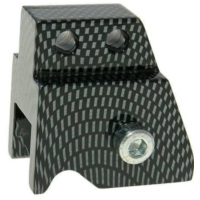 shock extender CNC 2-hole adjustable mounting - carbon look for Minarelli VC21301