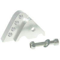 shock extender CNC 4-hole adjustable mounting - silver for Minarelli horizontal VC21332