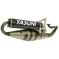 Schalldämpfer Auspuff Yasuni Scooter Z Carbon für Minarelli liegend YA901C passend für Aprilia Scarabeo  50 HS 1996, 3,1 PS, 2,3 kw
